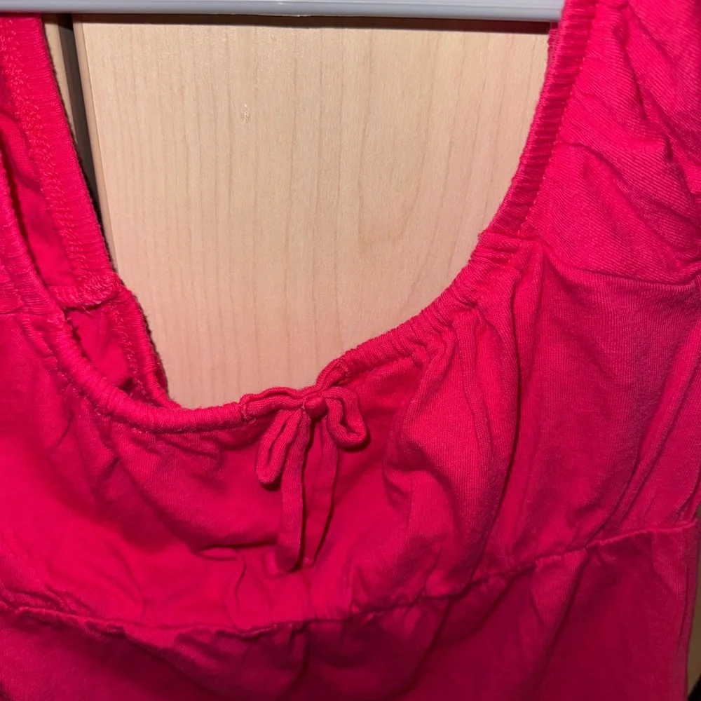 Old Navy Girls Size 8 Red Square Neck Babydoll Top
